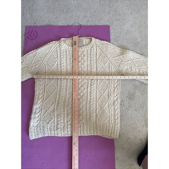 Vtg Loch Garman Irish Cable Knit Fishermans Sweater Wool Ireland | Men's Large - Picture 12 of 15